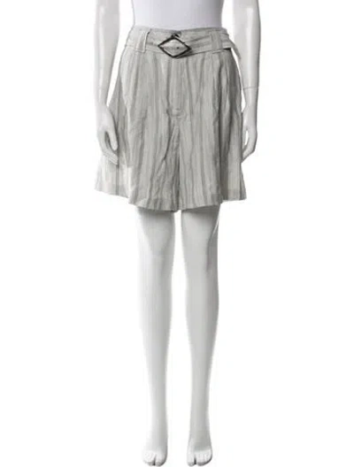 Pre-owned Ganni Knee-length Shorts In White