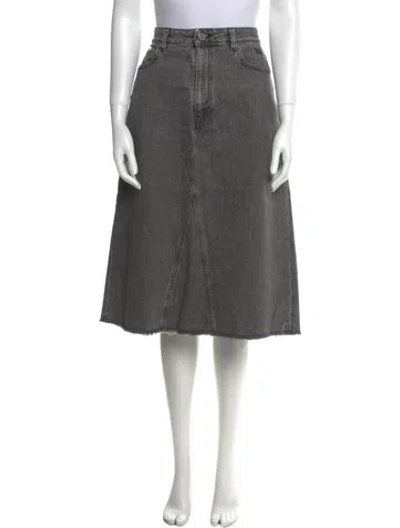 Pre-owned Ganni Knee-length Skirt In Green