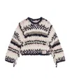 Ganni Handcrafted Chunky Knit Crewneck Sweater In Multicolor