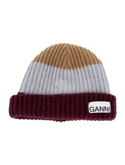 Pre-owned Ganni Knitted Beanie In Multi