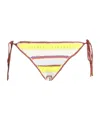 Ganni Striped Bikinis In Multi