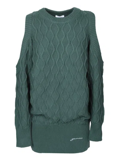 Ganni Knitwear In Green