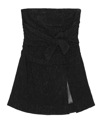 GANNI GANNI STRETCH STRAPLESS TOP