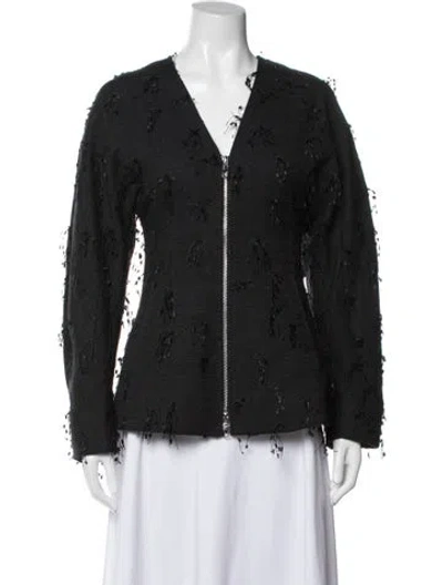 Pre-owned Ganni Lace Jacket W/ Tags In Black