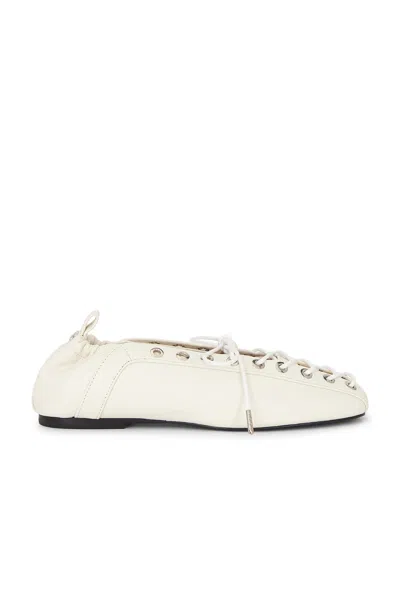 GANNI LACE UP BALLERINA FLAT
