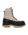 Ganni Lace-up Snow Boots In Nude