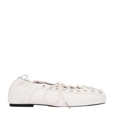 GANNI GANNI LACE-UP BALLET SHOES