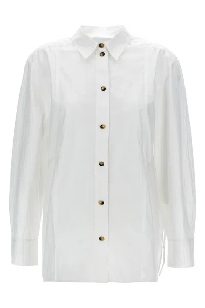 GANNI GANNI LACE-UP SHIRT