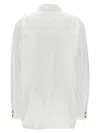 Ganni Lace-up Shirt With Adjustable Waist Tie