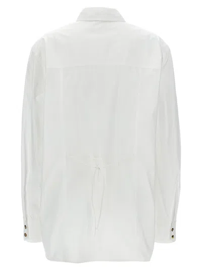 GANNI GANNI LACE UP SHIRT
