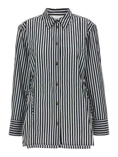 GANNI LACE-UP SHIRT