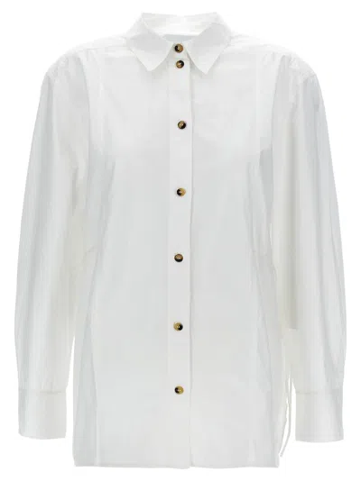 GANNI LACE-UP SHIRT