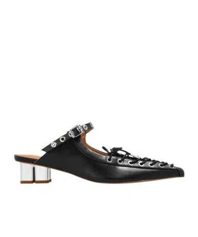 GANNI GANNI ECO LEATHER HEELED MULES