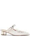 Ganni Mules Mit Spitze In Weiss