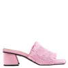 Ganni Ladies Light Lilac Kitten Heel Smock Mules