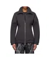 Ganni Lapel Long Sleeve Casual Jacket In Black