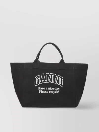 Ganni Large Carryall Tote Bag