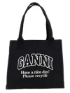 Ganni Women Large Easy Shopping Tote Bag