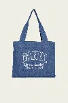 GANNI LARGE EASY SHOPPER IN DENIM