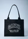 Ganni Women Large Easy Shopping Tote Bag