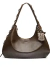 Ganni Large Hobo Bag In Green