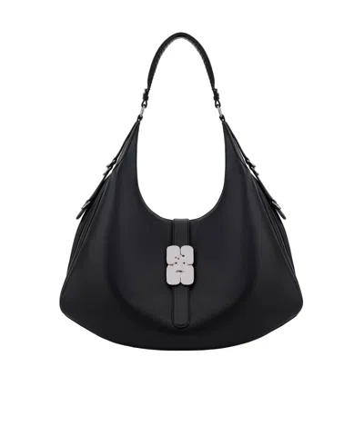Ganni Large Kat Bag In Black