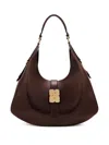 Ganni Large Kat Tote Bag In Brown