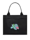 Ganni Women Recycled Cotton Large Tote Bag In Black