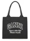 Ganni Women Large Tote Bag
