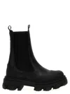 Ganni Leather Ankle Boots Boots And Ankle Boots Black In Black