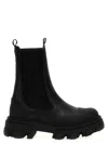 Ganni Leather Ankle Boots Boots And Ankle Boots Black In Black