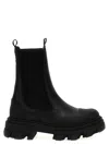 Ganni Leather Ankle Boots Boots And Ankle Boots Black In Black