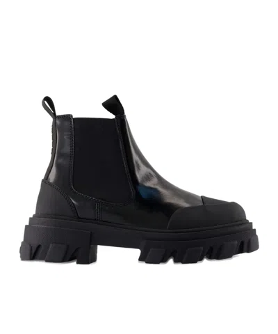 GANNI LEATHER CHELSEA BOOTS