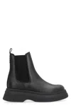 GANNI LEATHER CHELSEA BOOTS