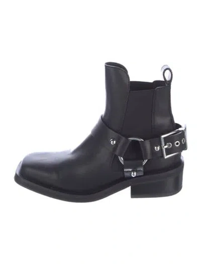 Pre-owned Ganni Leather Chelsea Boots In Multi
