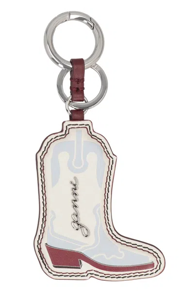 GANNI GANNI LEATHER KEYRING