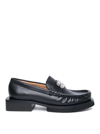 GANNI LEATHER LOAFERS