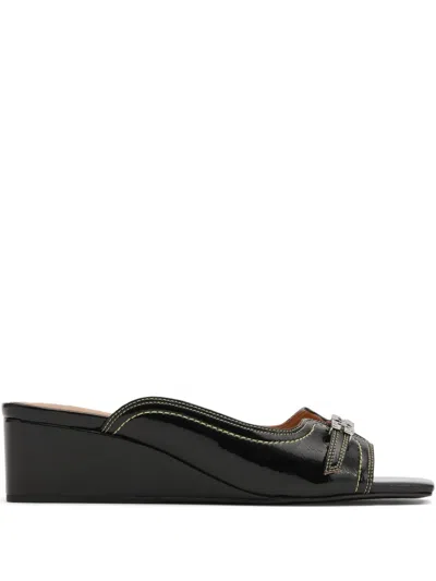 GANNI LEATHER MULES