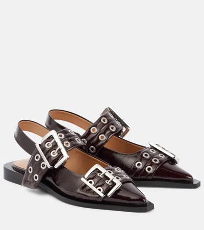 GANNI SLINGBACK FLATS