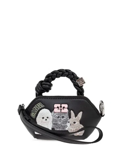 Ganni Leather Tote Bag
