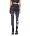Ganni Zebra-print High-waisted Leggings