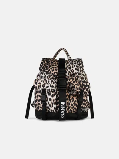 Ganni 'leo' Multicolor Recycled Polyester Backpack