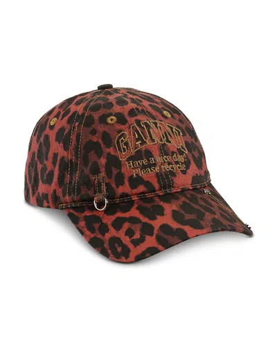 GANNI LEO RACING RED CAP