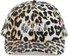Ganni Womens Leopard Logo-embroidered Animal-printorganic-cotton Cap In Mixed Colours
