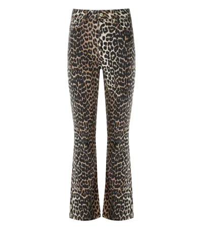 GANNI GANNI LEOPARD BETZY JEANS