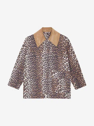 GANNI GANNI LEOPARD BUTTONS JACKET
