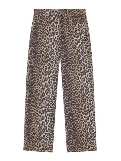 Ganni Leopard Jeans