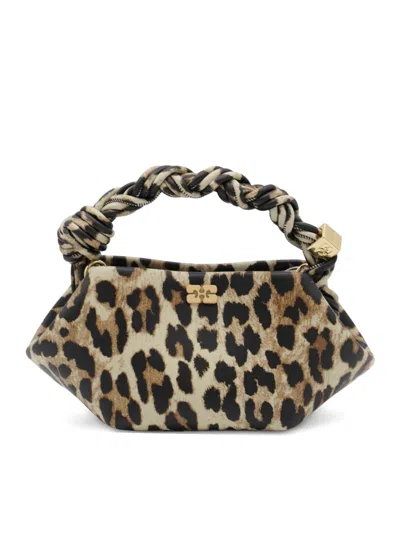 Ganni Leopard Mini Bou Bag In Multi