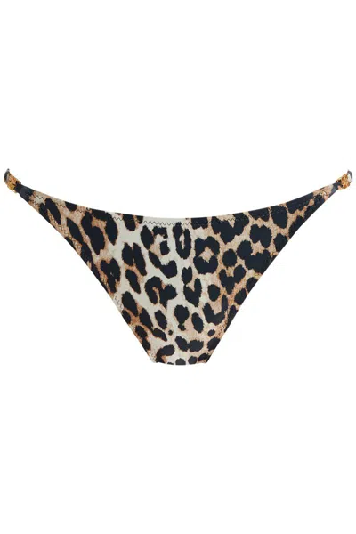 GANNI LEOPARD PRINT BIKINI BRIEFS