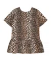 Ganni Denim Mini Dress In Brown